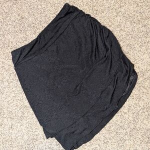 Black Women's Asymmetrical Skirt Skort